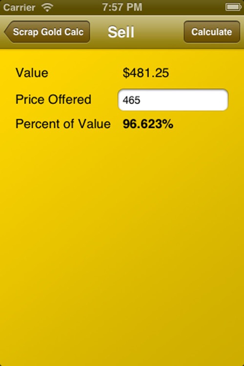 Scrap Gold Calculator