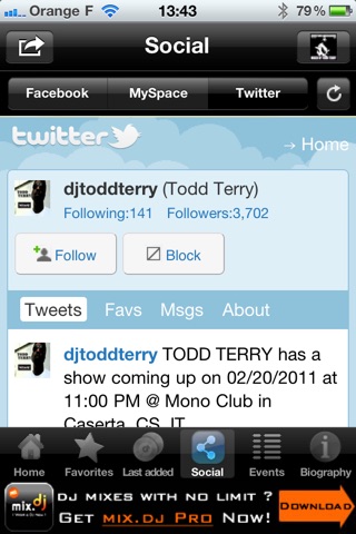 Todd Terry by mix.dj screenshot 4