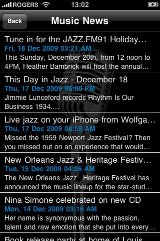 JAZZ.FM91 screenshot 3