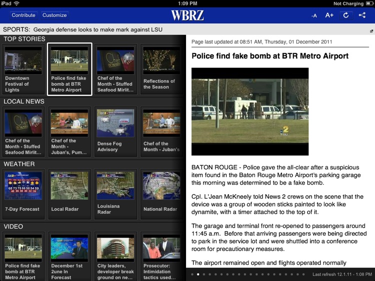 WBRZ for iPad