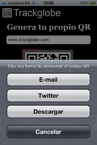 Lector QR Trackglobe screenshot 4