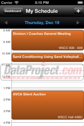 American Volleyball Coaches Association Annual Convention 2013 screenshot 3