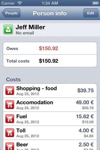 Share-a-bill screenshot 3