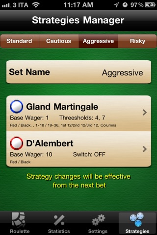 RouletteBetter - Odds Calculator and Betting Strategies for Roulette screenshot 4
