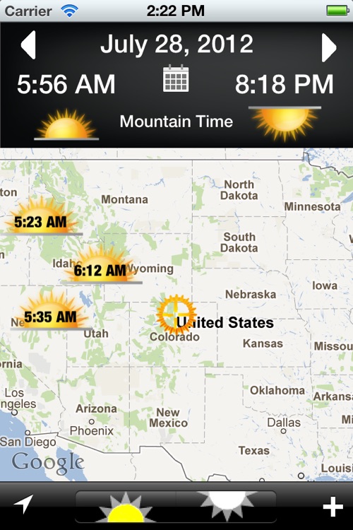 Sunrise Sunset Map By Root Hollow Apps