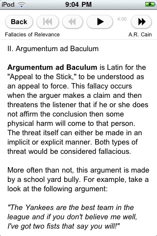 Logical Fallacies screenshot 2