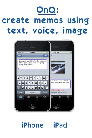 OnQ: Memos with Reminders screenshot 2
