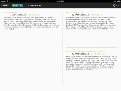 Townies Super Local App - Indy for iPad screenshot 2