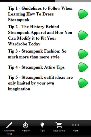 SteamPunk Clothing Accessories screenshot 2