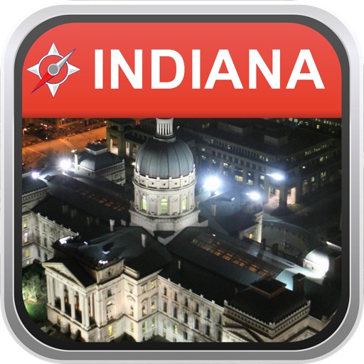 Offline Map Indiana, USA: City Navigator Maps