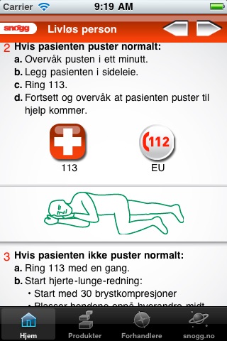 Snøgg - Førstehjelpsviseren screenshot 2