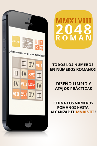 MMXLVIII - 2048 Roman Numerals Tile Puzzle Game screenshot 2