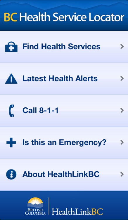 BC Health Service Locator