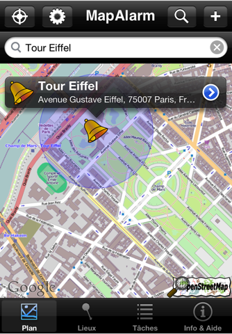 MapAlarm - Store My Places, OpenStreetMaps, Send My Position, GPS Reminders screenshot 2