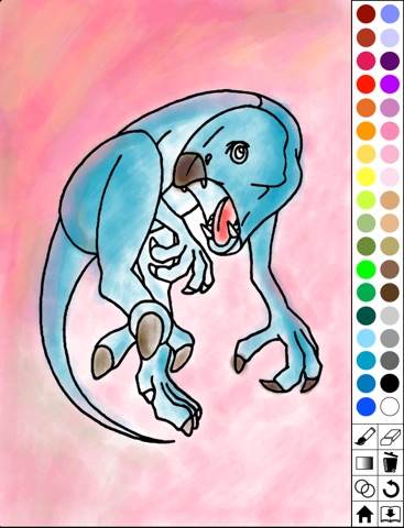 Dino super coloring book screenshot 2