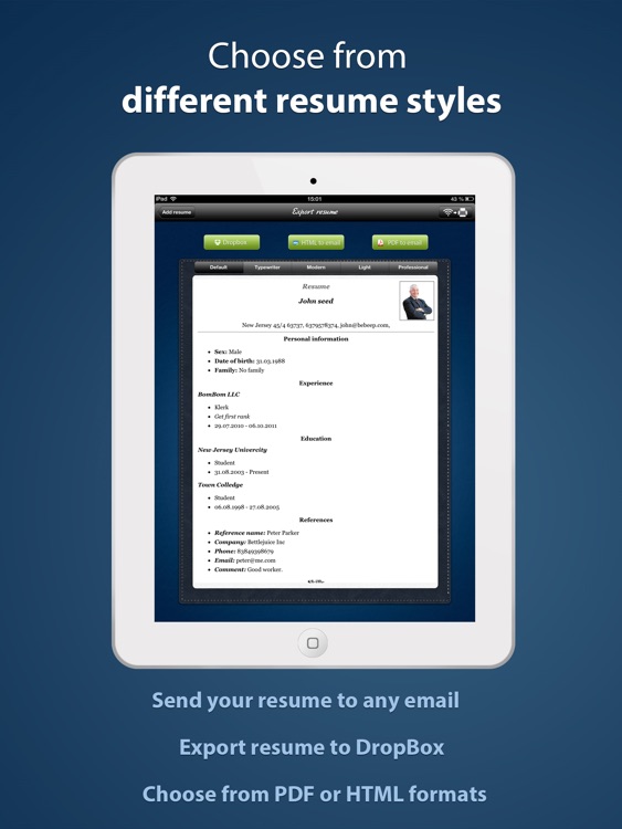 Pocket Mobile Resume PRO