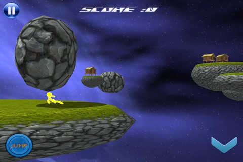 A Yellow Stickman Adventure Run Free screenshot 2