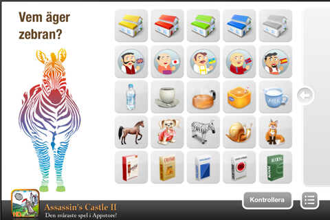 The Zebra Puzzle Free screenshot 2