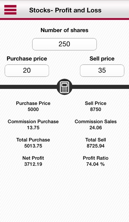Stocks Calculator