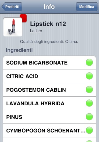 Cosmetifique (Manage your cosmetics and check INCI: ingredient's quality) screenshot 3