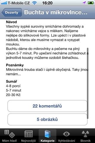 Studentská kuchařka screenshot 2