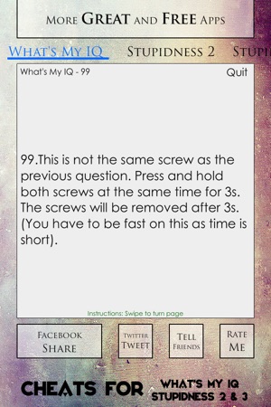 Cheats for What's My IQ, Stupidness 2 & 3(圖2)-速報App