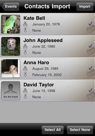 Reminder Free - Birthdays / Anniversaries