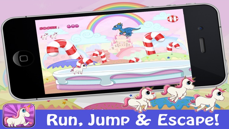 Unicorn Candy Rainbow Runner - Fun Running Game for Girls Free