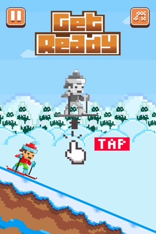 Ski Jumpers - Play Free Pixel 8-bit Skiing Games screenshot 2