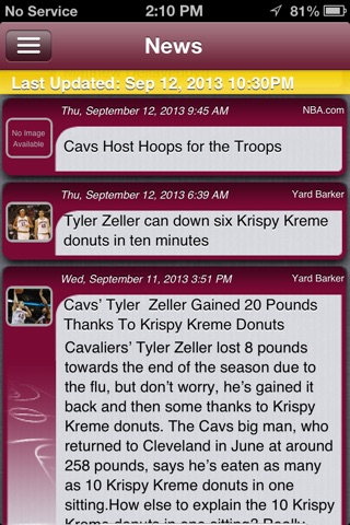 Basketball Live - Cleveland Edition screenshot 2