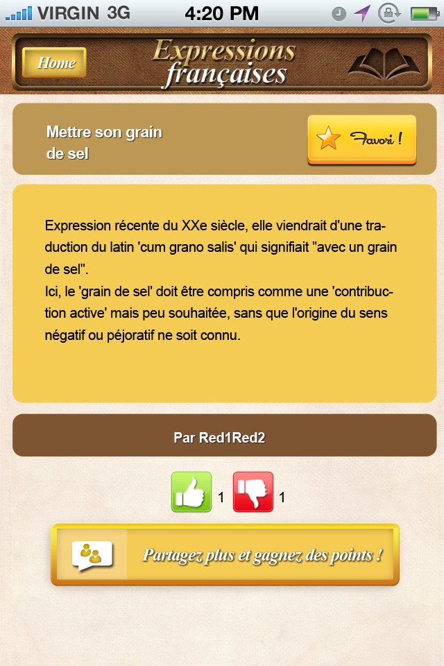 Expressions Françaises: le dictionnaire gratuit screenshot 2