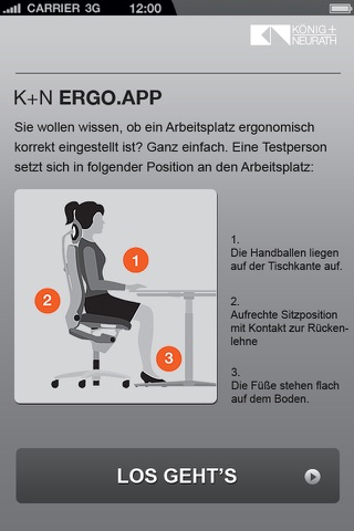 K+N Ergo App screenshot 2
