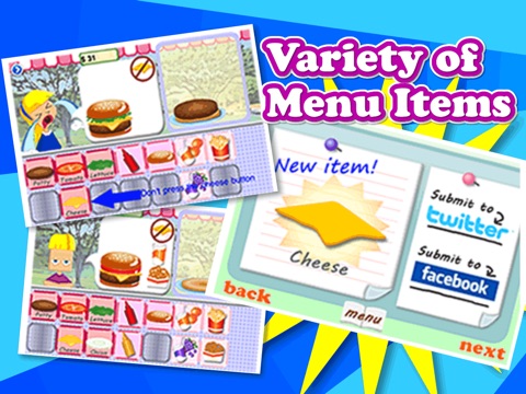 Yummy Burger Maker with Tasty Games App for iPad-New Fun,Cool,Easy,SImple,Hot Action Apps Game for Preschool Kids screenshot 4
