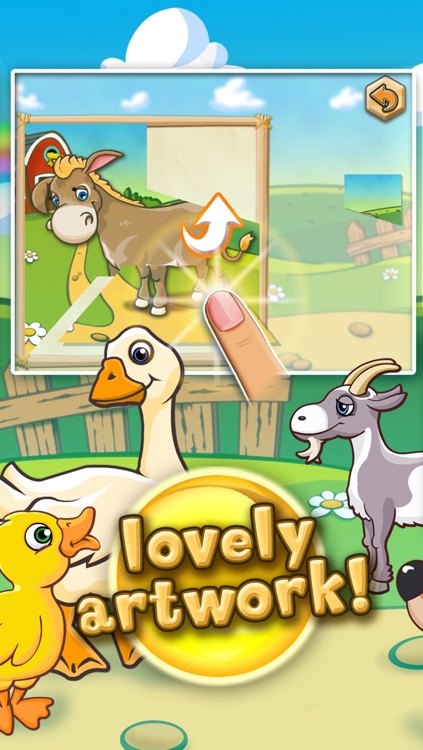 Farm animal puzzle for toddlers and kindergarten kids screenshot-3