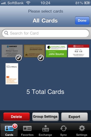 Business Card Manager screenshot 3