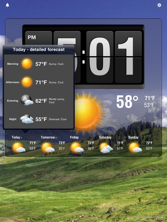 Flip Clock - Beautiful Weather Clock for iPad