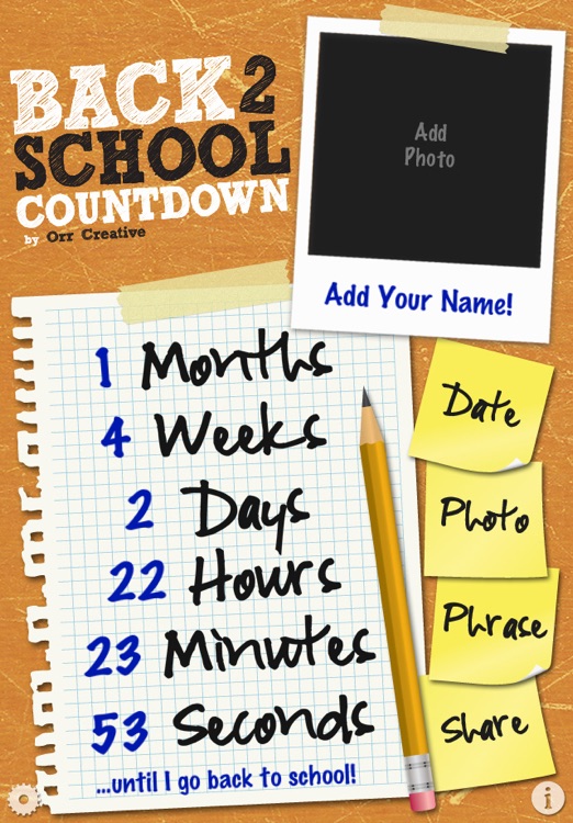 Back To School Countdown