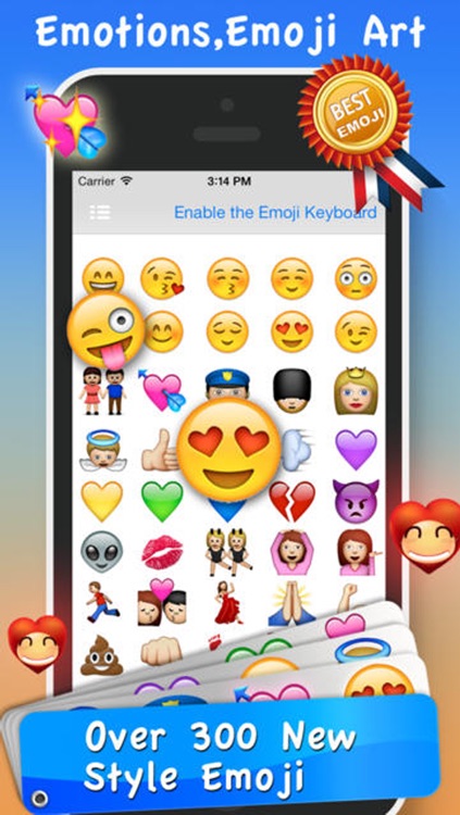 Emoji Emoticons & Animated 3D Smileys PRO - SMS,MMS Faces Stickers for WhatsApp screenshot-4