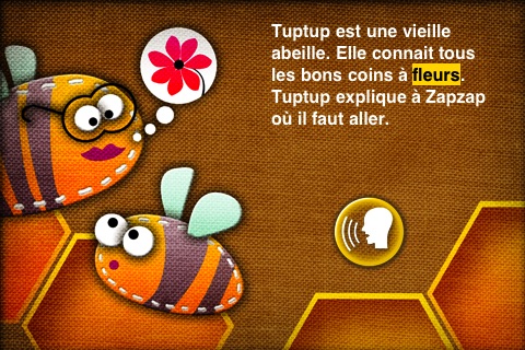 My first french interactive book: Zapzap the bee screenshot 3