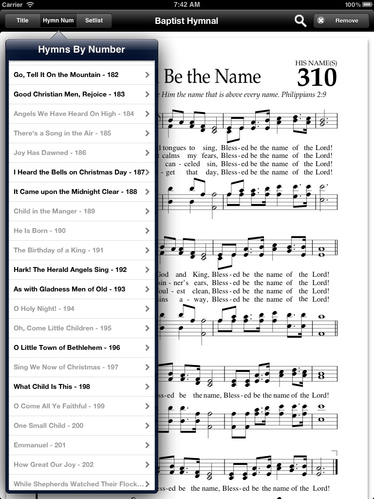Baptist Hymnal Free screenshot 2