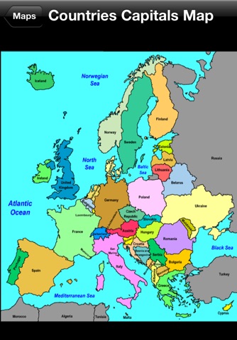 Learn Europe Countries and Capitals screenshot 2