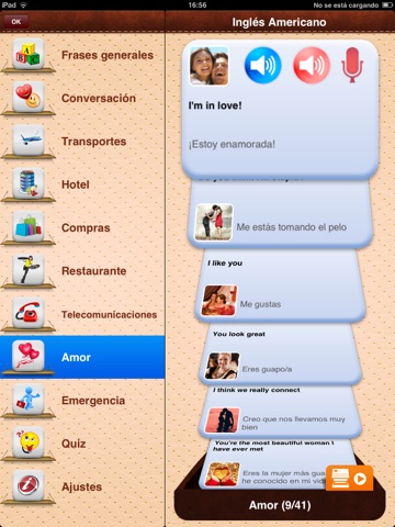 iTalk American English: Conversation guide - Learn to speak a language with audio phrasebook, vocabulary expressions, grammar exercises and tests for english speakers HD screenshot 2
