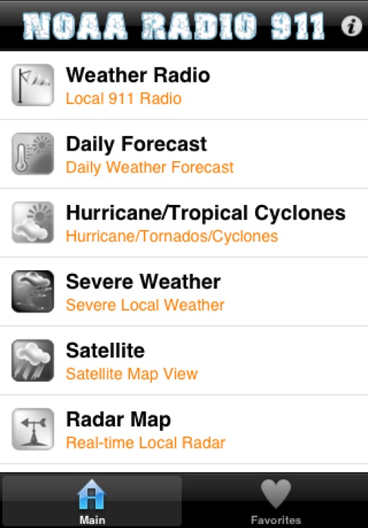 NOAA 911 Radio News & Warnings