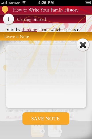 How To Write Your Family History screenshot 4