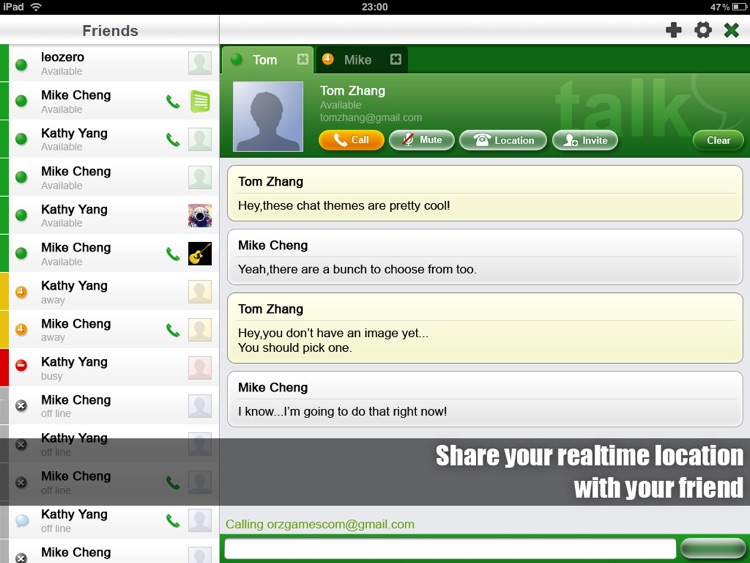 Voice Chat for Google Talk HD screenshot-4