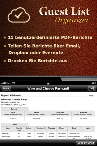 Guest List Organizer Lite screenshot 2