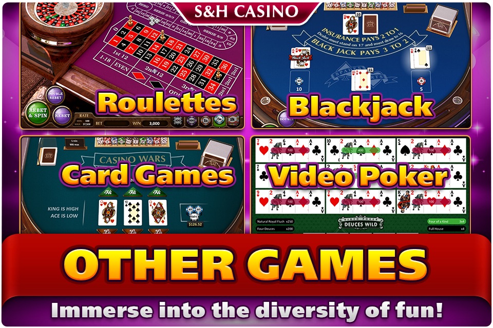 S&H Casino - FREE Premium Slots and Card Games screenshot 3