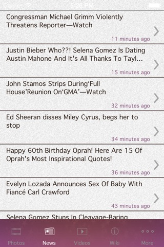 Juicy Celebrity News and Gossip App Free HD screenshot 4