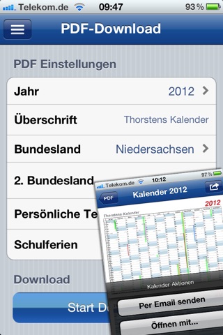 Ferien-Kalender screenshot 3