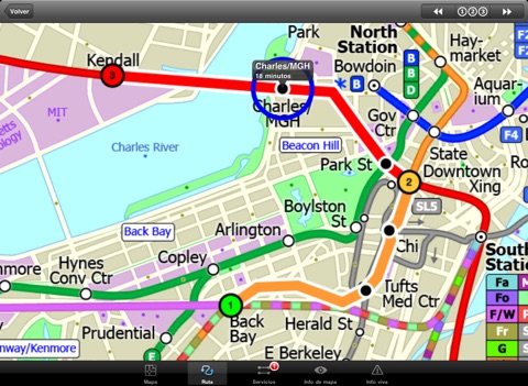 Boston Subway for iPad by Zuti screenshot 3